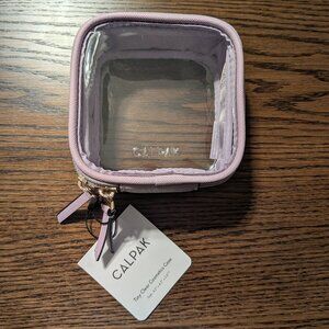 Calpak tiny lavender clear cosmetics case